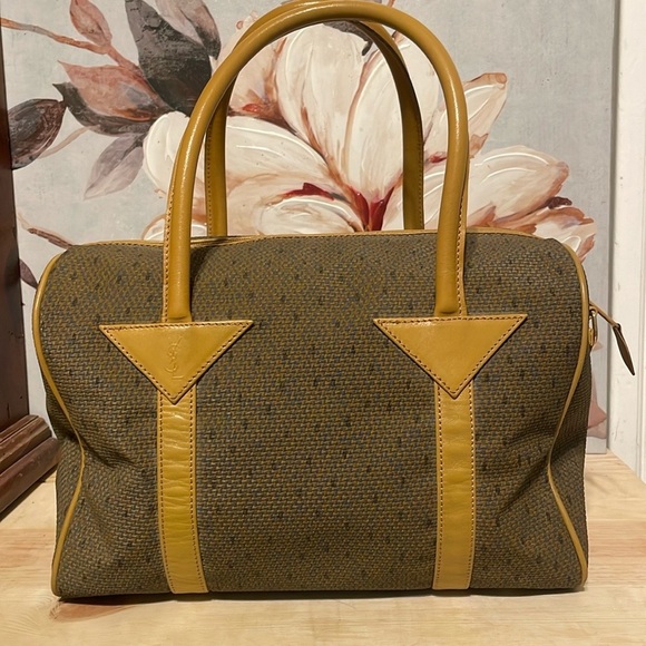 YSL Vintage Canvas Boston Bag - Picture 2 of 11
